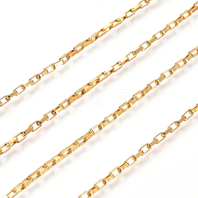 3.28 Feet Ion Plating(IP) 304 Stainless Steel Venetian Chains X-CHS-H007-27G-1