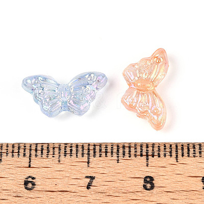 UV Plating Transparent Acrylic Beads OACR-N143-01-1