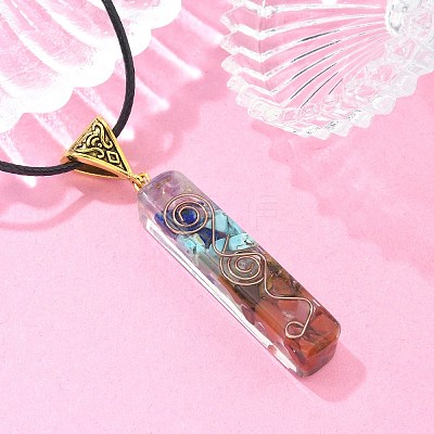 2Pcs 2 Styles Chakra Jewelry NJEW-SZ0001-05-1