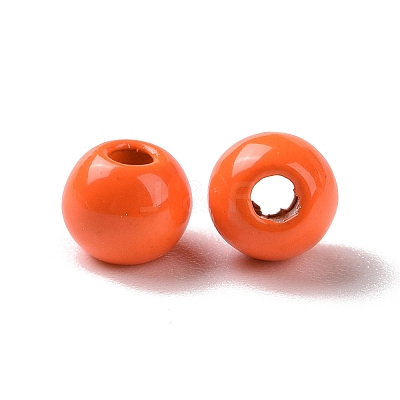 Spray Painted Alloy Beads PALLOY-K001-06-1