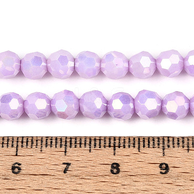 Anti-Tarnish Electroplate Glass Beads Strands X-EGLA-T021-6mm-15-02-1