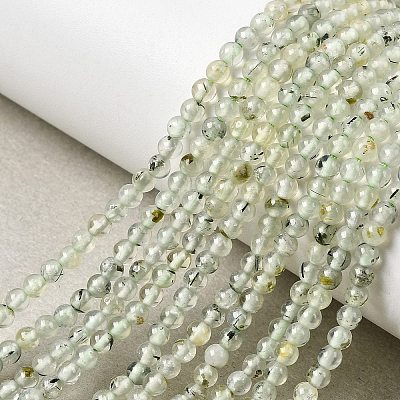 Natural Prehnite Beads Strands G-RM250104-A9-1