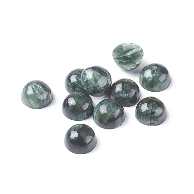Natural Seraphinite Cabochons G-E557-07B-1