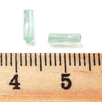 10G Ceylon Glass Twist Bugle Beads X-SEED-L012-01C-1