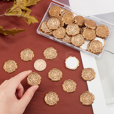 60Pcs Adhesive Wax Seal Stickers DIY-CP0006-30-20-1
