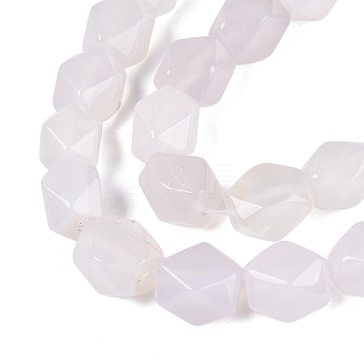 Natural White Agate Beads Strands GG-N361-06A-01-1
