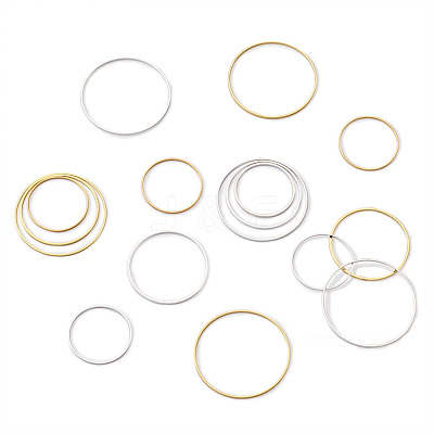 Brass Linking Rings KK-YS0001-03-1