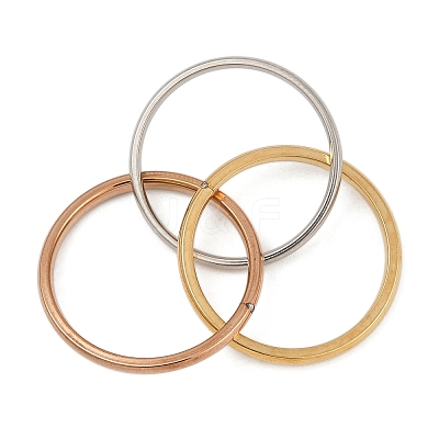 201 Stainless Steel Trinity Interlocking Ring Finger Rings FS-WG6776A-03-1
