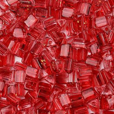 Transparent Spray Painted Glass Seed Beads SEED-L011-10A-11-1