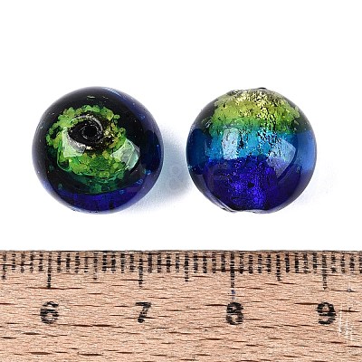 Handmade Foil Glass Lampwork Beads LA-N050-01A-01-1
