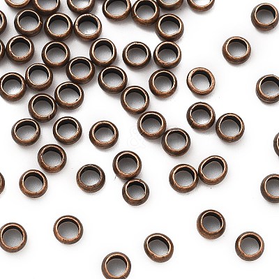 Brass Crimp Beads KK-S509-01RC-01-1