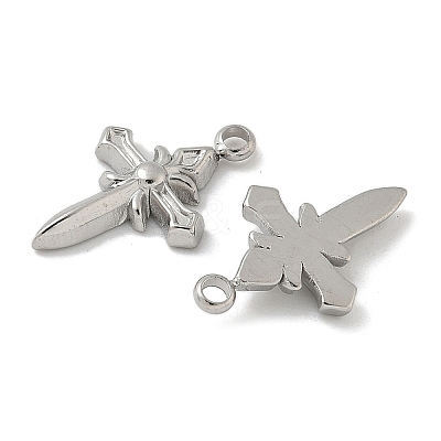 304 Stainless Steel Pendants STAS-D127-07P-1