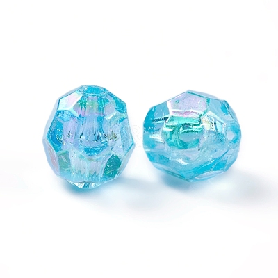 Eco-Friendly Transparent Acrylic Beads TACR-X0001-06-8mm-1