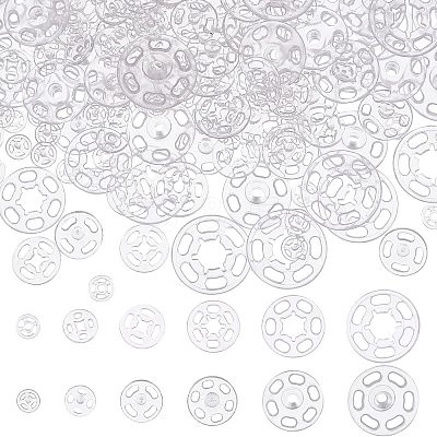 180 Sets 6 Style Sewing Snap Button AJEW-NB0003-47-1