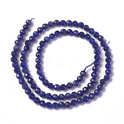Natural Lapis Lazuli Beads Strands X-G-F596-15-4mm-1