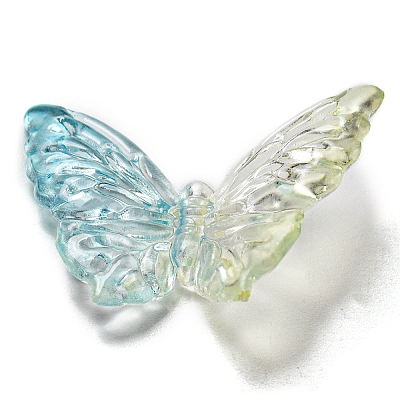 Two Tone Transparent Acrylic Beads X-OACR-E041-06D-1