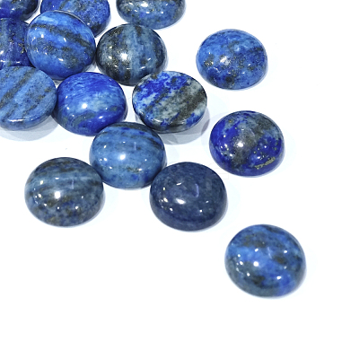 Dyed Natural Lapis Lazuli Gemstone Dome/Half Round Cabochons X-G-J330-06-20mm-1