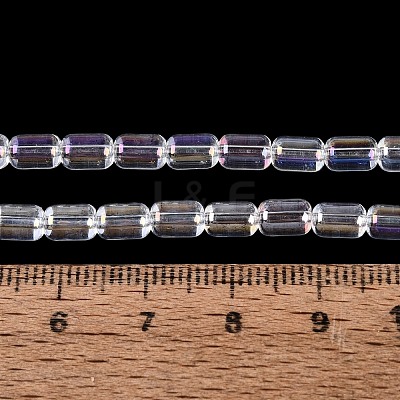 Electroplate Transparent Glass Beads Strands LS-EGLA-Q132-03A-A01-1