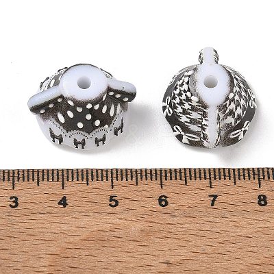 Printed Opaque Acylic Beads AC-CBAE004-07-1