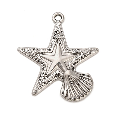 304 Stainless Steel Pendants STAS-P417-04A-P-1