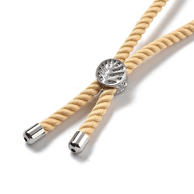 Twisted Nylon Cord Silder Bracelets LS-DIY-B066-03P-20-1