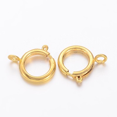 Brass Spring Ring Clasps KK-H419-G-1