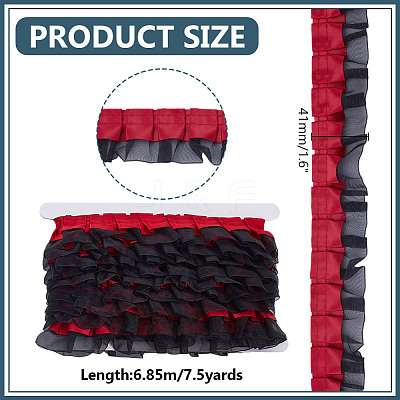7.5 Yards Double Polyester Lace Trim for Sewing Decoration OCOR-HY0001-51D-1