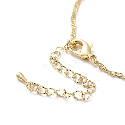 304 Stainless Steel Cross with Flower Pendant Necklaces for Women NJEW-A020-03F-G-1