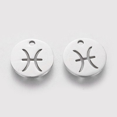 Non-Tarnish 304 Stainless Steel Charms STAS-Q201-T095-12-1