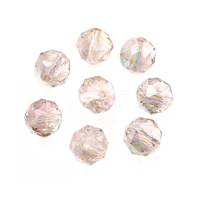 Electroplate Transparent Round Glass Beads GL-CBA6A73-AB04-1
