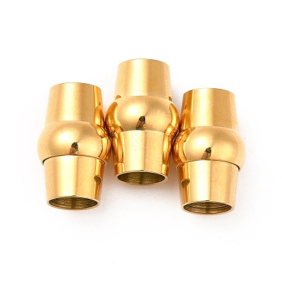 304 Stainless Steel Magnetic Clasps with Glue-in Ends STAS-K006-09B-6mm-1