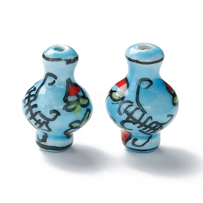 Handmade Porcelain Beads PORC-I013-01A-1