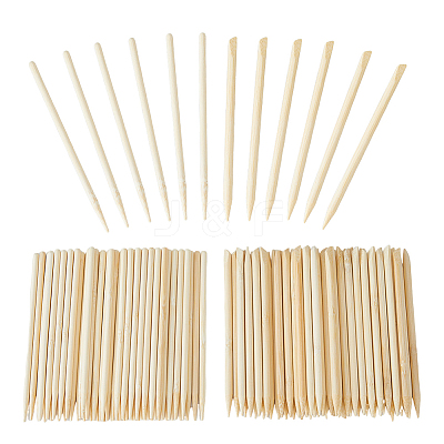 200Pcs 2 Styles Bamboo Pen for Rainbow Scratch Paper Art AJEW-FH0004-44-1
