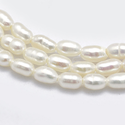 Natural Cultured Freshwater Pearl Beads Strands X1-PEAR-F007-83-1
