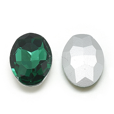 Pointed Back Glass Rhinestone Cabochons RGLA-T080-10x12mm-15-1