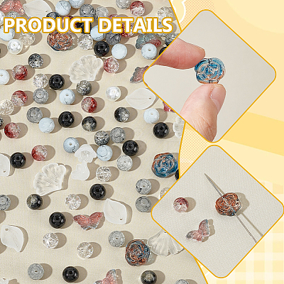 DIY Glass Beads Making Findings Kits DIY-PH0023-55-1