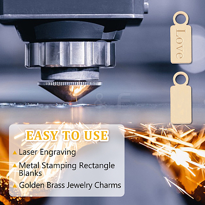50Pcs Brass Pendants KK-DC0004-21-1