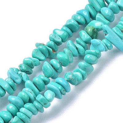 Natural Magnesite Beads Strands TURQ-P001-02A-07-1