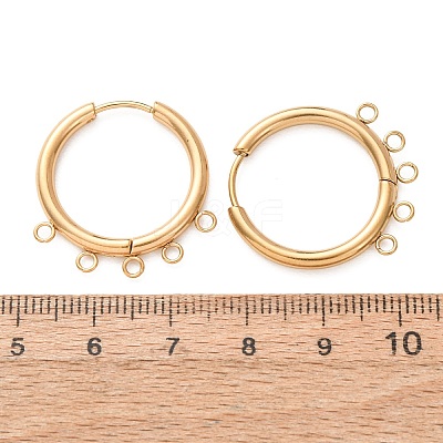 304 Stainless Steel Hoop Earring Findings STAS-D183-02D-G-1