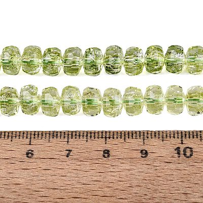 Crackle Transparent Glass Beads Strands GLAA-N068-03A-06-1