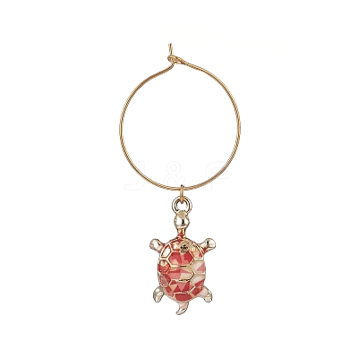 Alloy Enamel Wine Glass Charms AJEW-JO00173-1