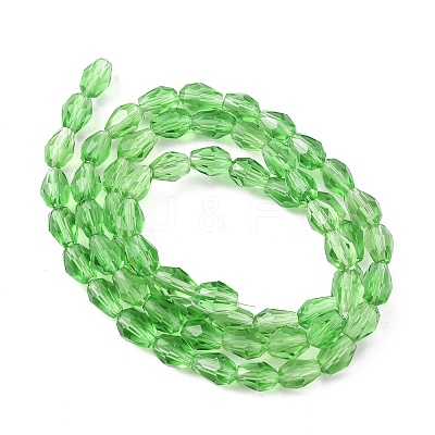Glass Beads Strands LS-GLAA-R024-6x4mm-6-1