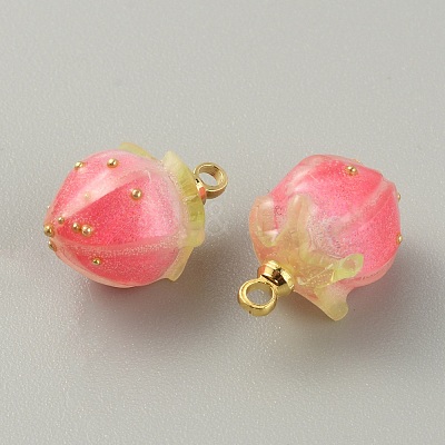 Opaque Acrylic Charms LS-MACR-WH0007-80F-1
