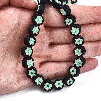 Handmade Polymer Clay Beads Strands CLAY-T020-08A-1