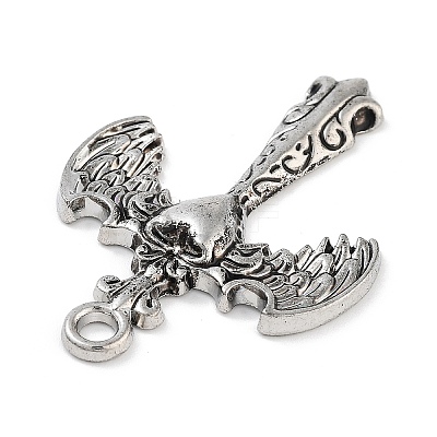 Tibetan Style Alloy Pendants FIND-U006-14AS-10-1