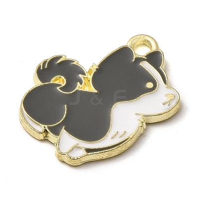 Golden Plated Alloy Enamel Pendants LS-ENAM-L049-01G-01-1