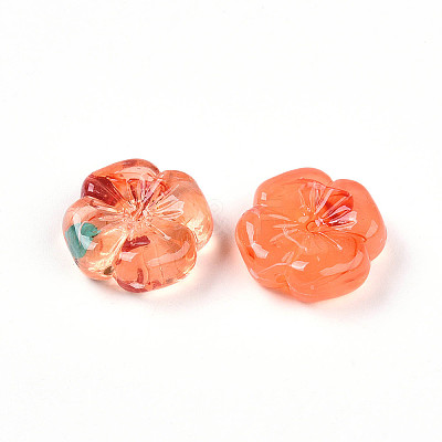 Transparent Acrylic Beads TACR-T028-40H-1