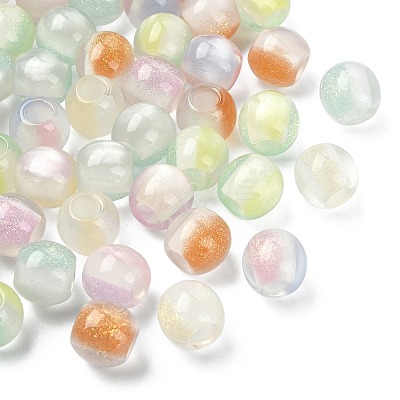 Pearlized Resin European Beads RESI-CJC0022-09-1