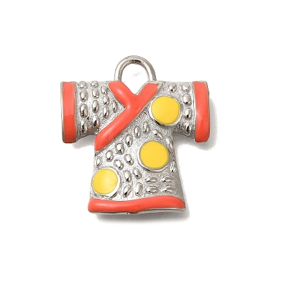 Brass Enamel Pendants FIND-C065-30P-1