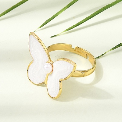 304 Stainless Steel Enamel Cuff Open Rings SA-CBA369F-04G-01-1